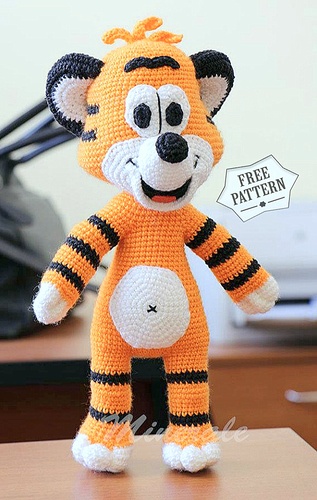 free amigurumi TIGER crochet pattern