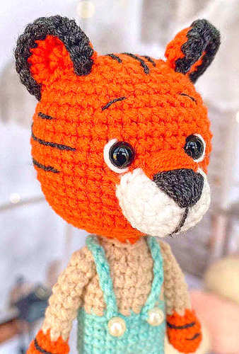 free amigurumi TIGER crochet pattern