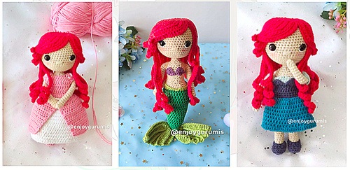 FREE LITTLE MERMAID crochet pattern