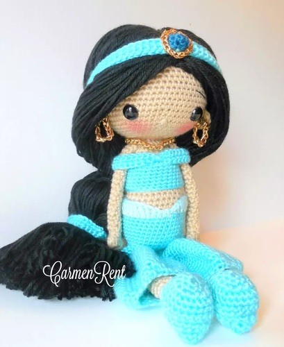 Amigurumi Jasmine crochet pattern