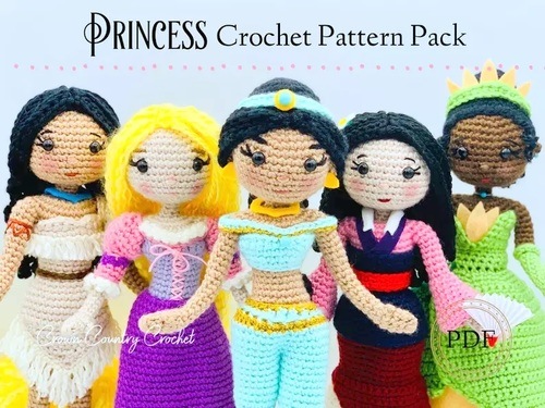 Amigurumi Jasmine crochet pattern