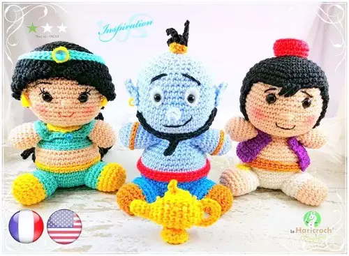 Amigurumi Aladdin Crochet Pattern Roundup! - AmVaBe Crochet