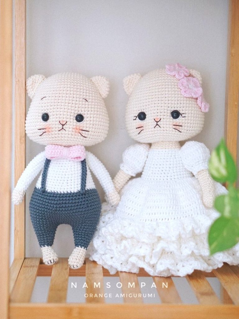 Amigurumi WEDDING CAKE TOPPER crochet pattern