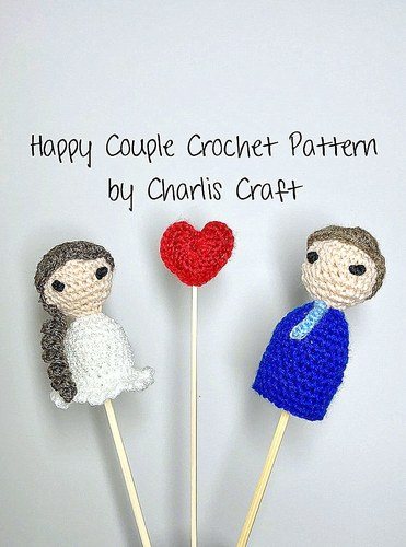 Amigurumi WEDDING CAKE TOPPER crochet pattern