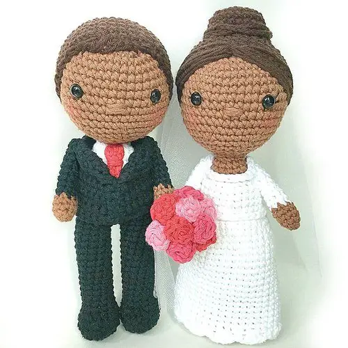 Amigurumi WEDDING CAKE TOPPER crochet pattern