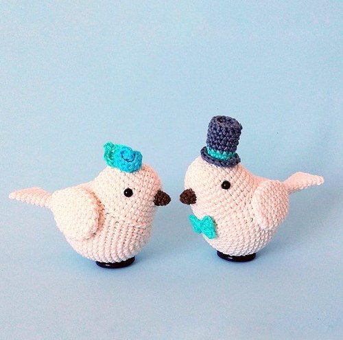 Amigurumi WEDDING CAKE TOPPER crochet pattern