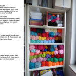 Colorful Yarn Stash Organization