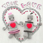 amigurumi valentine ROBOTS crochet pattern