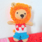 amigurumi lion in overall pants crochet pattern