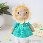 amigurumi flower girl crochet pattern