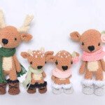 amigurumi christmas reindeer family crochet pattern
