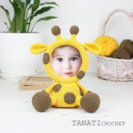 amigurumi giraffe photo frame crochet pattern