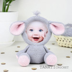 amigurumi mouse photo frame crochet pattern